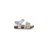 Sandali primi passi color argento effetto glitterato Settenote, Scarpe Bambini, SKU k281000041, Immagine 0